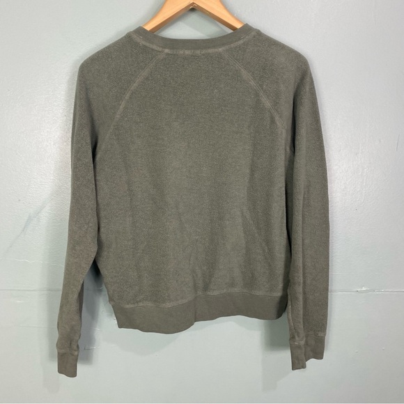 Faherty Beach Fleece Crew Surfside Green Sz L - Picture 7 of 8
